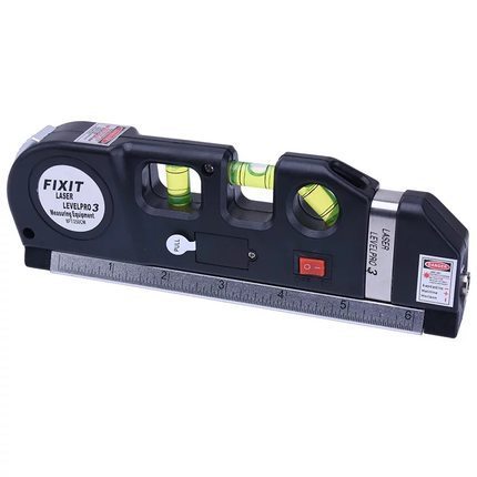 Multi-function tape measure laser level