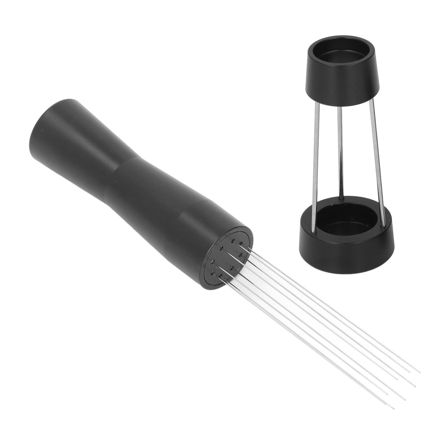 Coffee Stirrer Needle Stainless Steel Coffee Powder Distributor Needle Coffee Tamper Stirring Tool Black