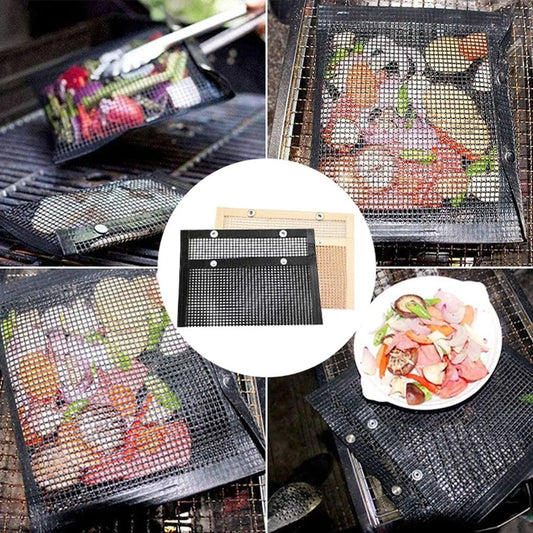 Reusable Non-stick BBQ Grill Mesh Bag