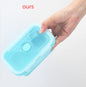 4pcs/set Silicone Rectangle Lunch Box Collapsible Bento Box Folding Food Container Bowl 300/500/800/1200ml for Dinnerware