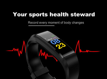 COOL COLORFUL OLED  Smart Fit Watch With Live HR GPS Trail Tracker