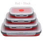 4pcs/set Silicone Rectangle Lunch Box Collapsible Bento Box Folding Food Container Bowl 300/500/800/1200ml for Dinnerware