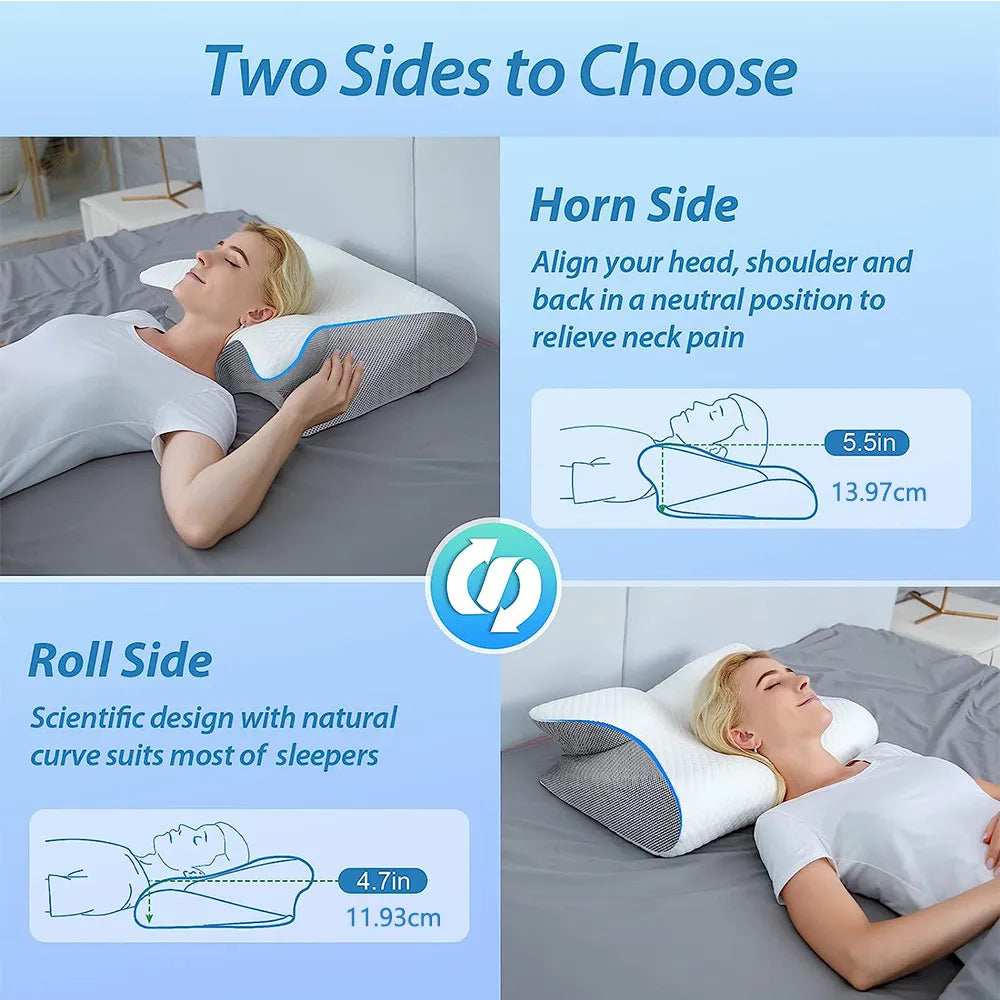 Memory Foam Cervical Support Pillow