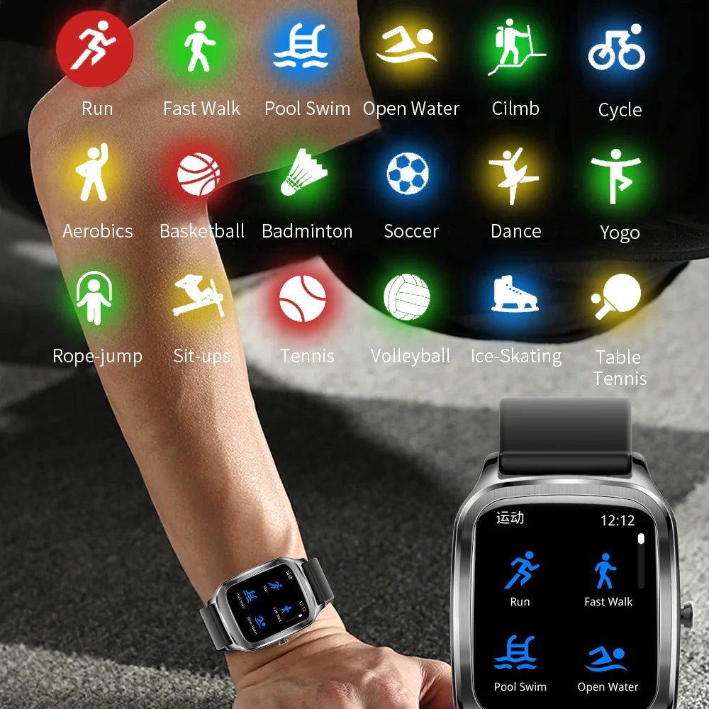 1.65-Inch Large Screen Smart Watch with 18 Sports Modes