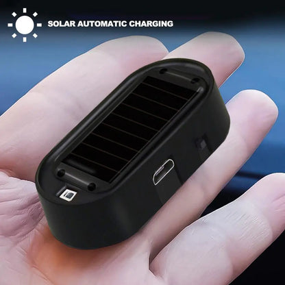 Solar-Powered Car Security Simulator Light: Dummy Alarm with Flashing LED