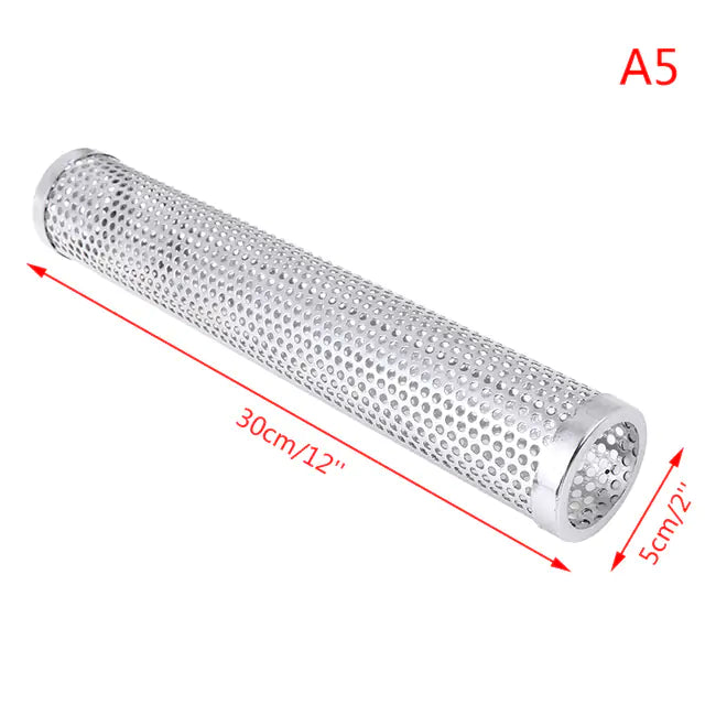 BBQ Stainless Steel  Perforated Mesh Smoker Tube