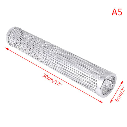 BBQ Stainless Steel  Perforated Mesh Smoker Tube