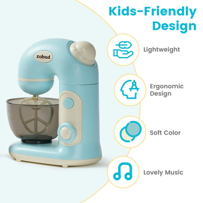 ROBOTIME Wooden Pretend Play Whisk Toy Blender Kitchen Gift Toddlers