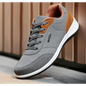 Lace-Up Microfiber Leather Men’s Sneakers