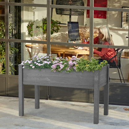 Elevated Garden Bed With Legs, Elevated Wooden Planters For Outdoor Plants