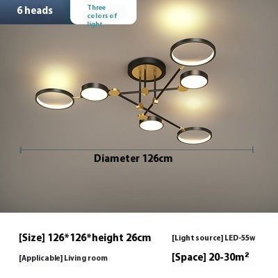 Led Lighting Chandelier Living Room Bedroom Lamps