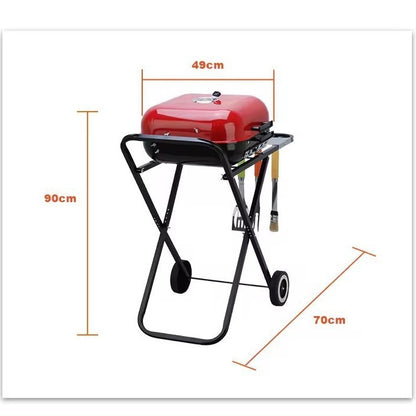 Outdoor Courtyard Barbecue Grill 185-inch Hand Push Folding Bicycle