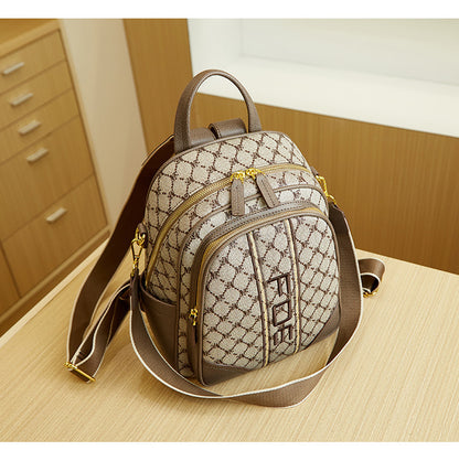 Backpack Trendy Printed Schoolbag Special Interest Light Luxury Fashion All-match Travel Backpack For Women