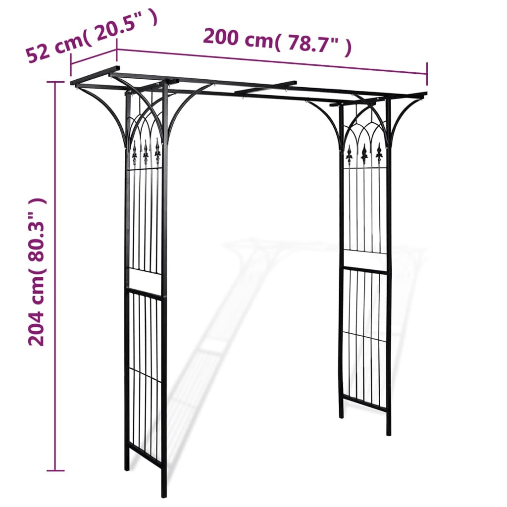 vidaXL Garden Arch 200x52x204 cm