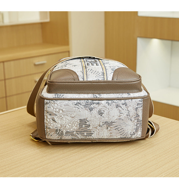 Backpack Trendy Printed Schoolbag Special Interest Light Luxury Fashion All-match Travel Backpack For Women