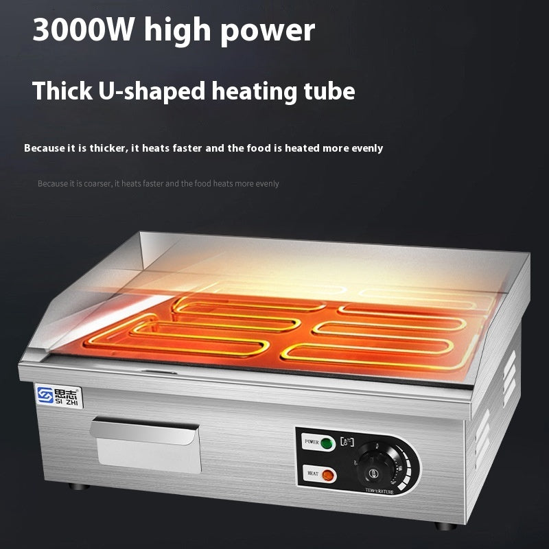 Electric Grill Commercial Equipment Gas Stall Cold Noodle Sheet Roasting Machine