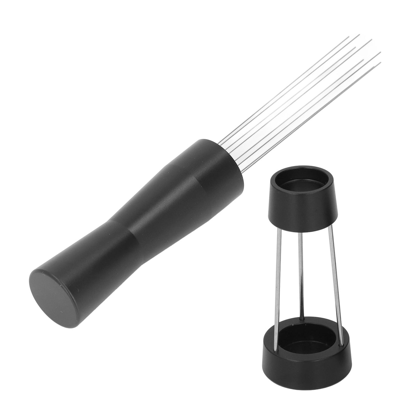 Coffee Stirrer Needle Stainless Steel Coffee Powder Distributor Needle Coffee Tamper Stirring Tool Black