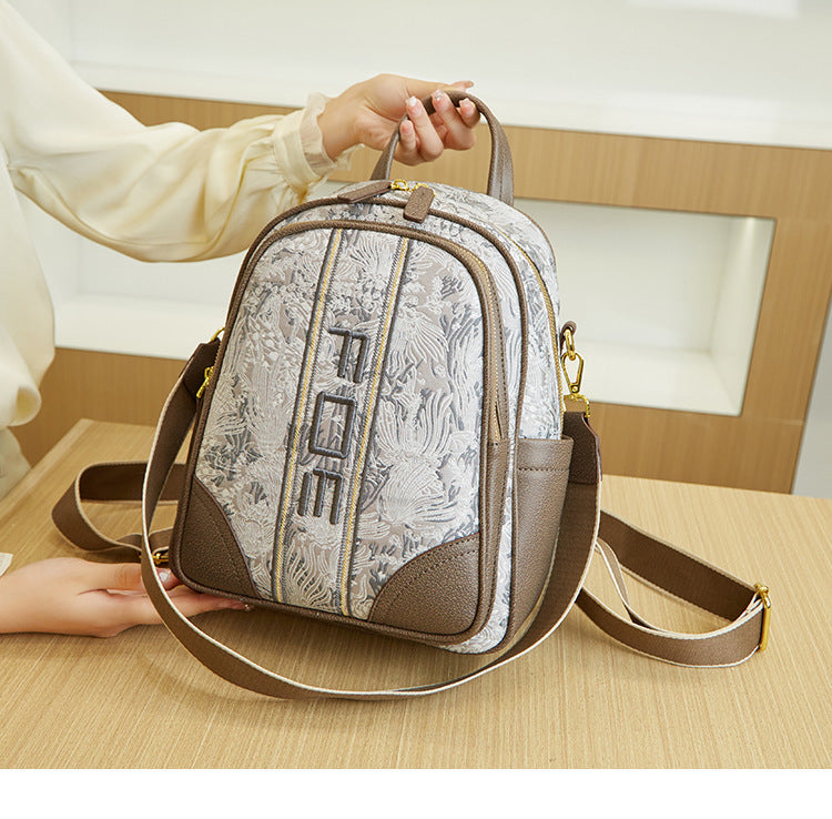 Backpack Trendy Printed Schoolbag Special Interest Light Luxury Fashion All-match Travel Backpack For Women