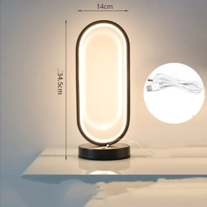 Touch-Control Bedside Lamp – Modern Eye-Friendly Design