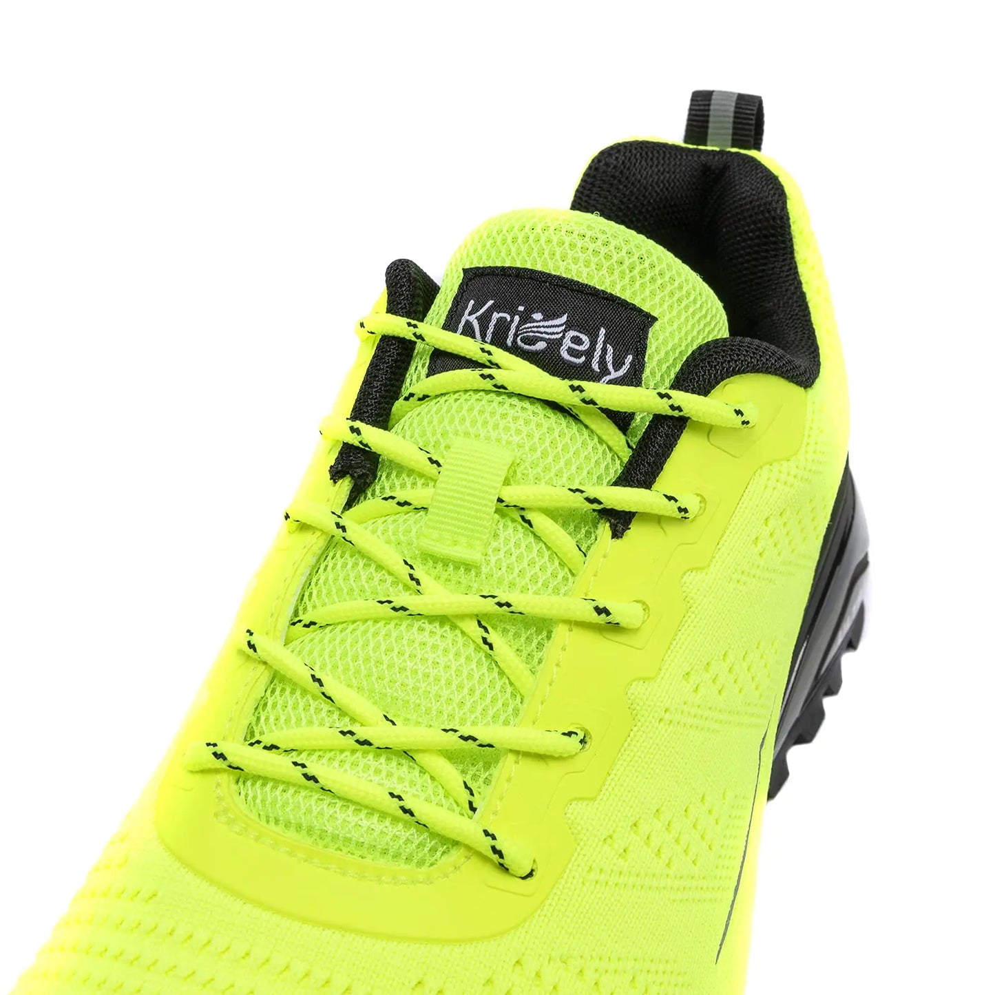 Kricely Men's Trail Running Shoes Fashion Walking Hiking Sneakers for Men Tennis Cross Training Shoe Outdoor Snearker Mens Casual Workout Footwear 7.5 Fluorescent Green