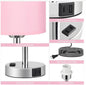 B Mobile Phone Rechargeable Fabric Table Lamp Living Room Bedroom Lamp