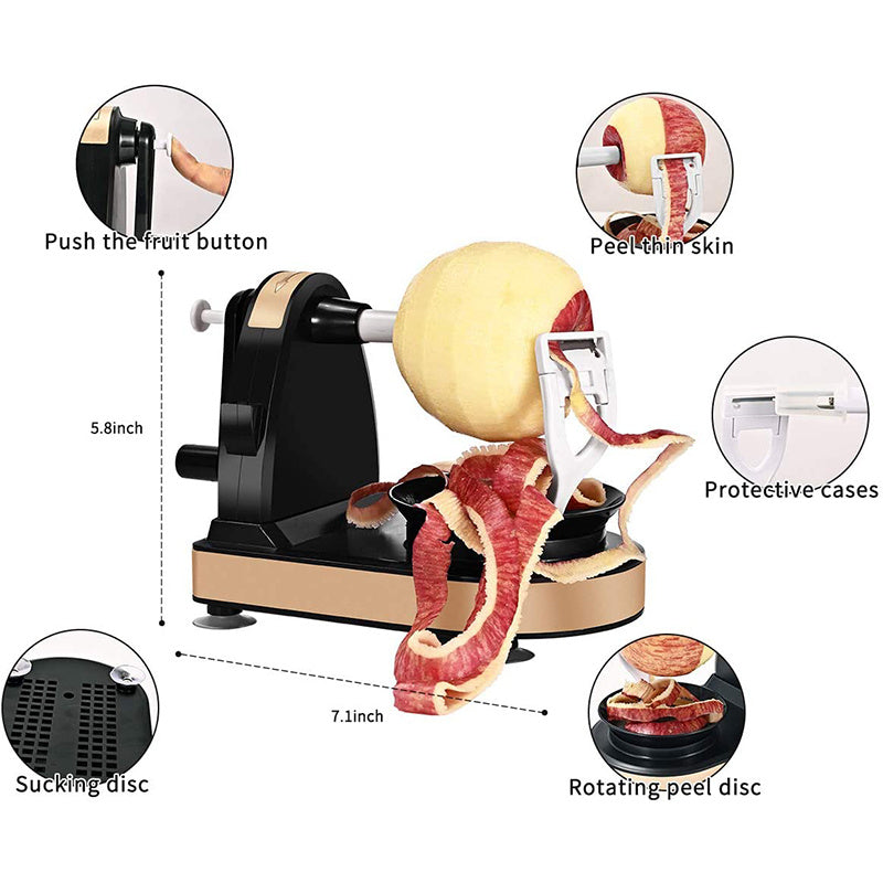 Multifunctional Rotary Manual Fruit Peeler Slicer