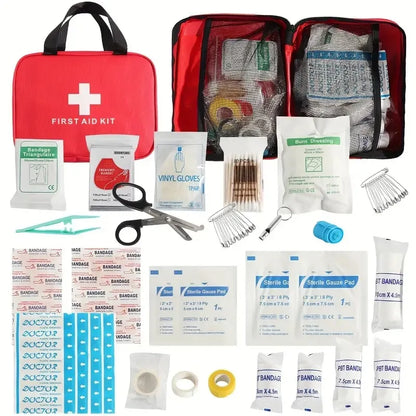 Large Portable Medical Emergency Kit for Travel & Car