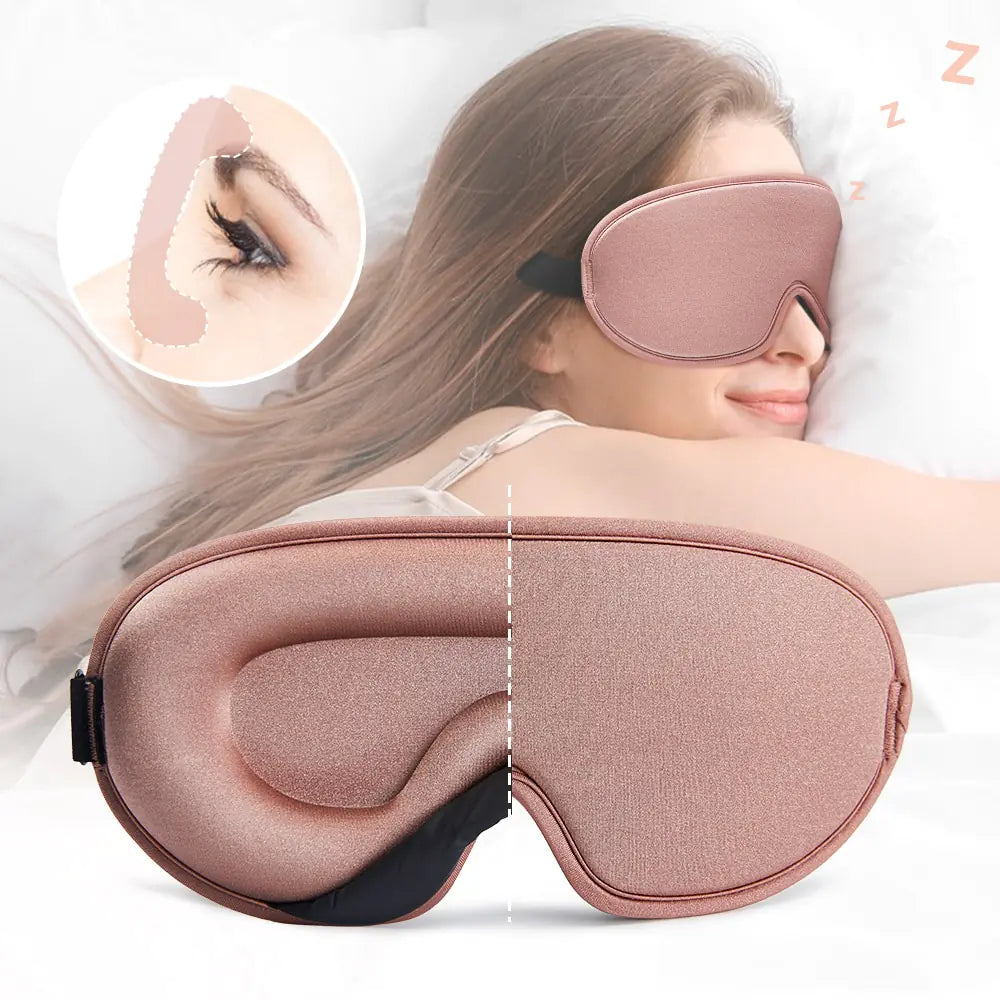 Memory Foam Silk Sleep Mask & Eye Patches