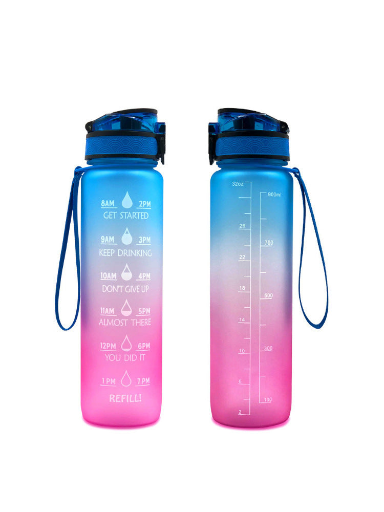 Transparent Flask Water Bottle 1000ml Bottled Kawaii Bottle Bpa Free Infuser Plastic Milk Sports Clear Water Bottle Kawaii Cup