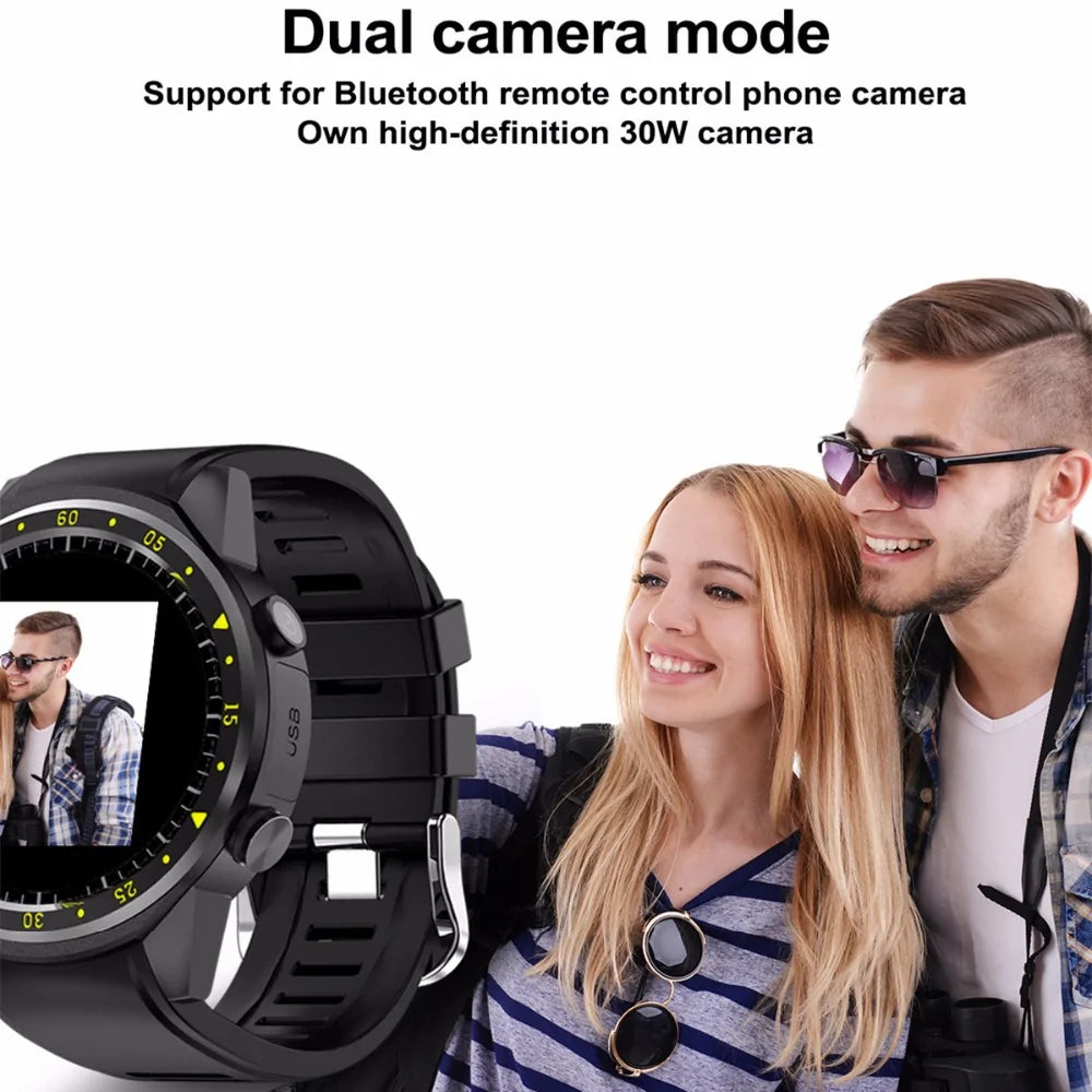 Sports Pedometer GPS Smart Watch With Camera Support