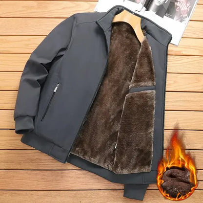 Fleece Lined Thickened Autumn Winter Jacket