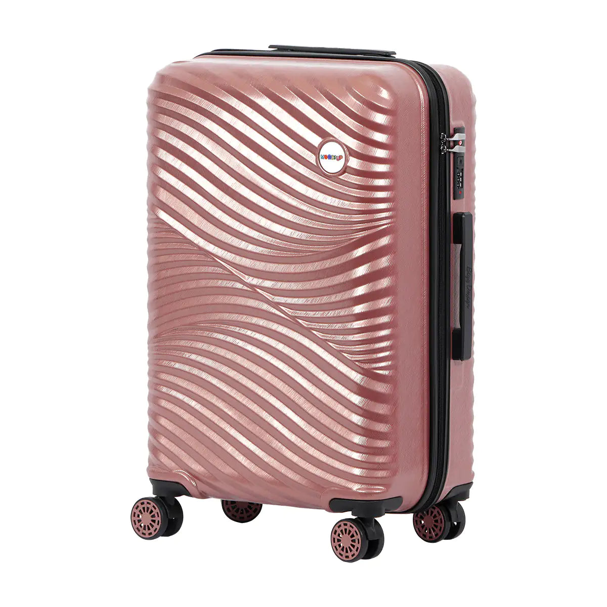 Biggdesign Moods Up Carry On Luggage, Rosegold, 20-Inch